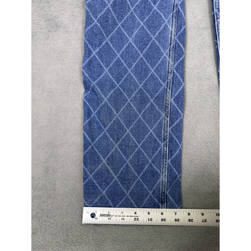 Hollister Jeans Womens 00 Blue Dad Medium Wash Diamond Ultra High Rise Relaxed - Picture 6 of 9
